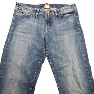 Lucky Brand Jeans Women 14/32 Blue Wonder Avalon Rain Cloud Bootcut Denim Casual